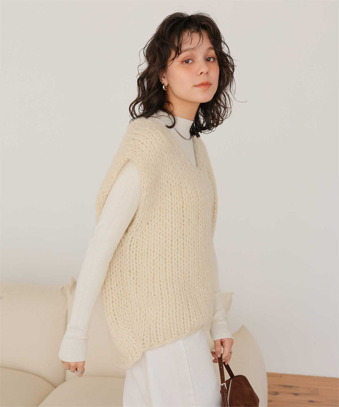 titivate「ローゲージニットベスト」|ニット・セーター|