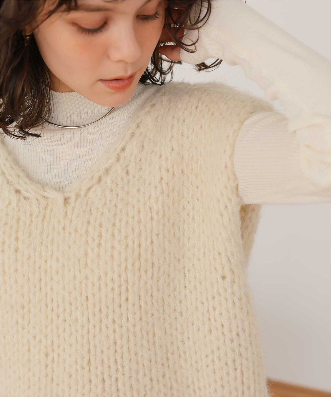 titivate「ローゲージニットベスト」|ニット・セーター|