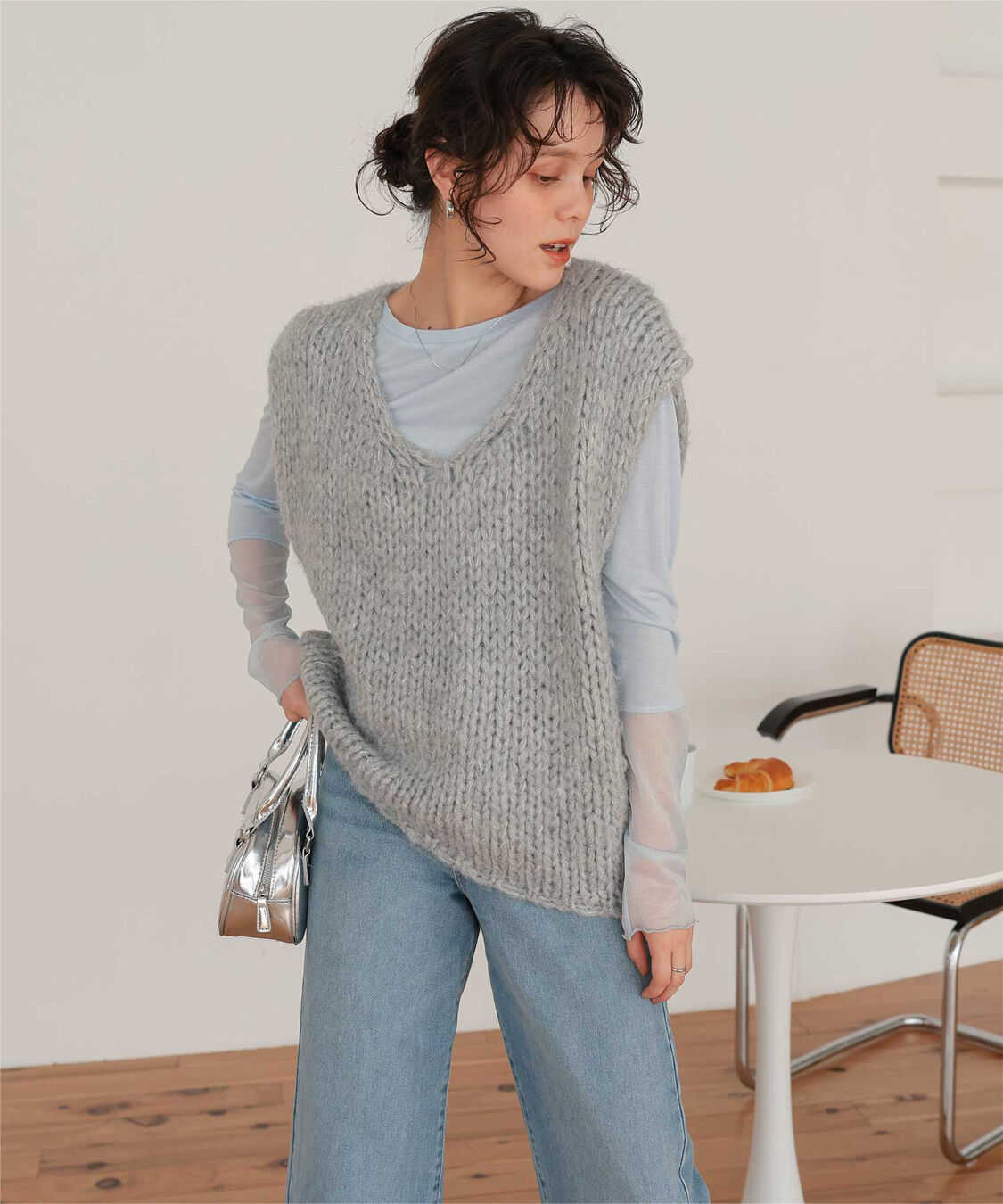 titivate「ローゲージニットベスト」|ニット・セーター|