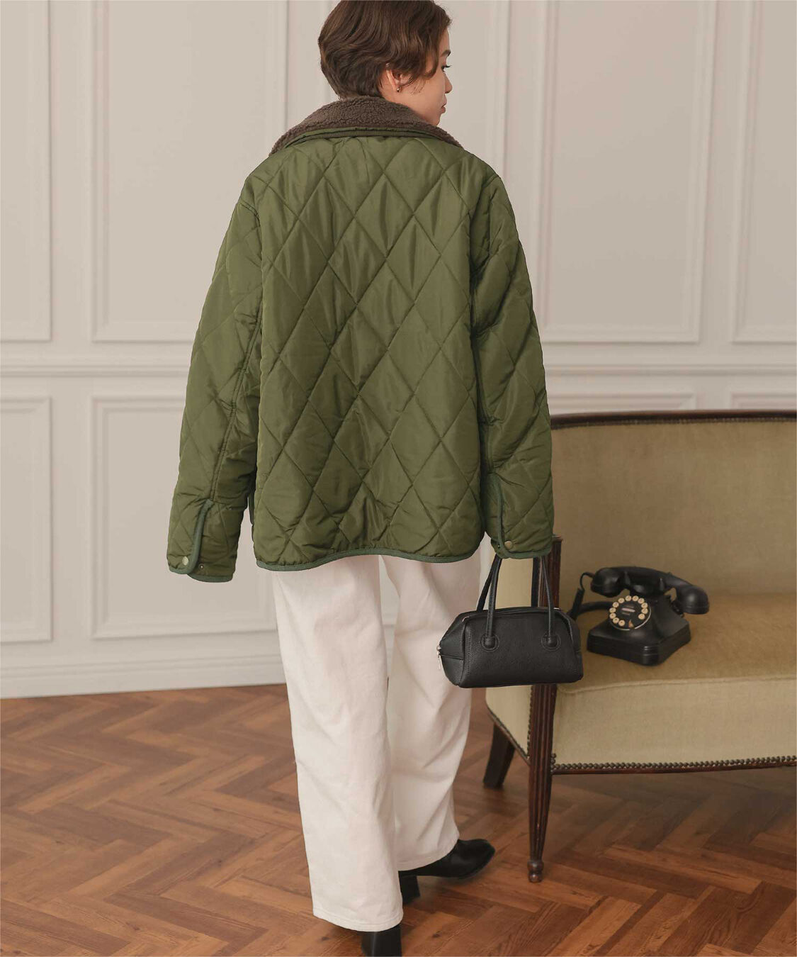 titivate「配色襟付きキルティングジャケット」|その他|