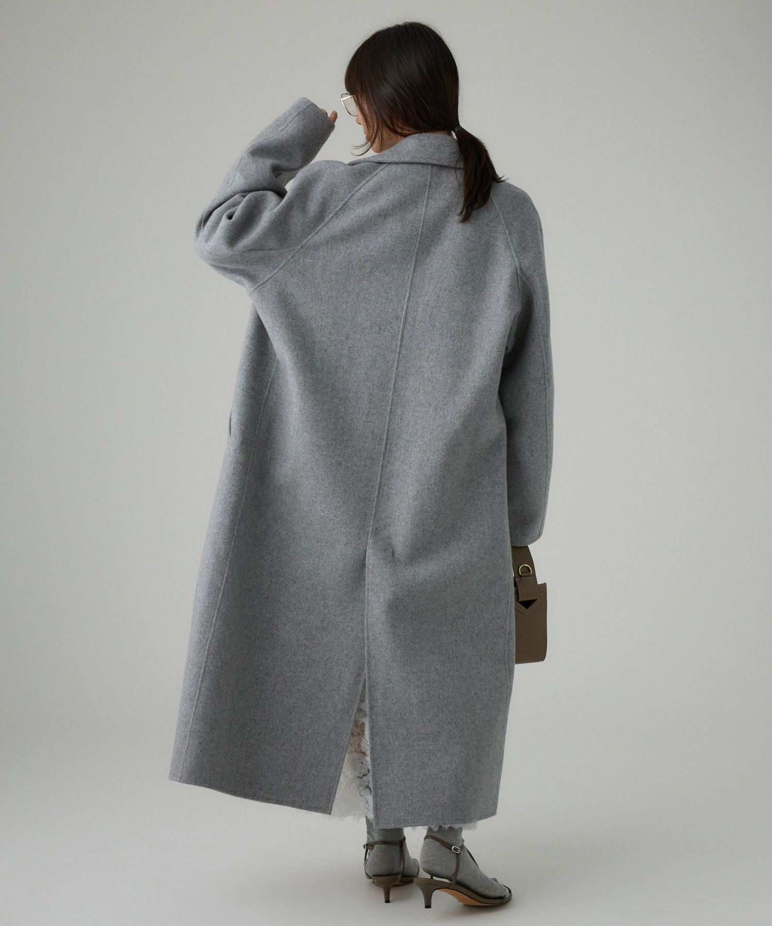  「リバーダブルロングコート」|ステンカラーコート|