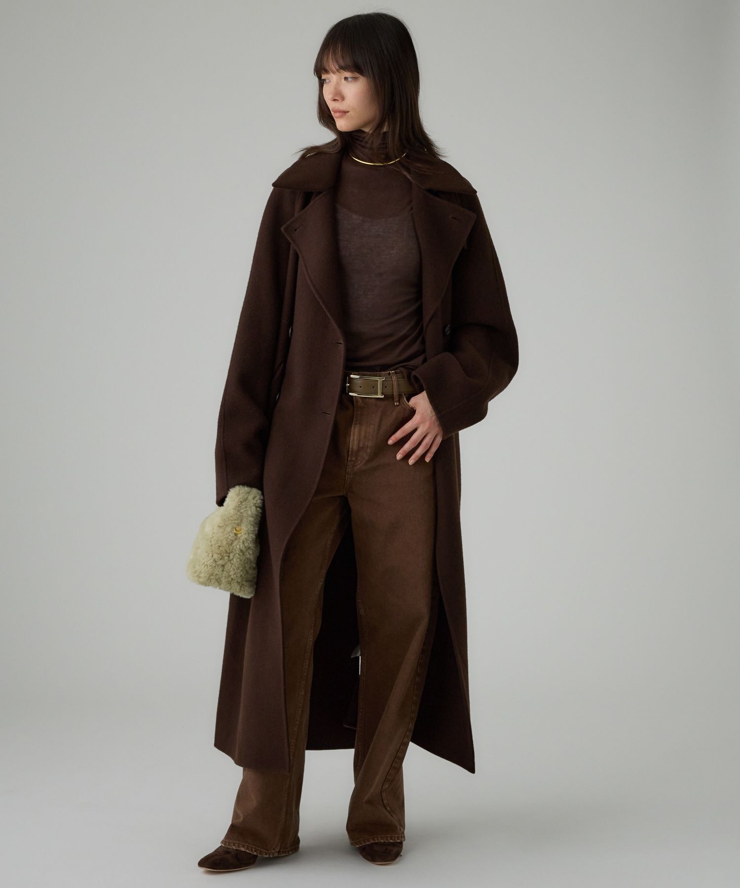  「リバーダブルロングコート」|ステンカラーコート|