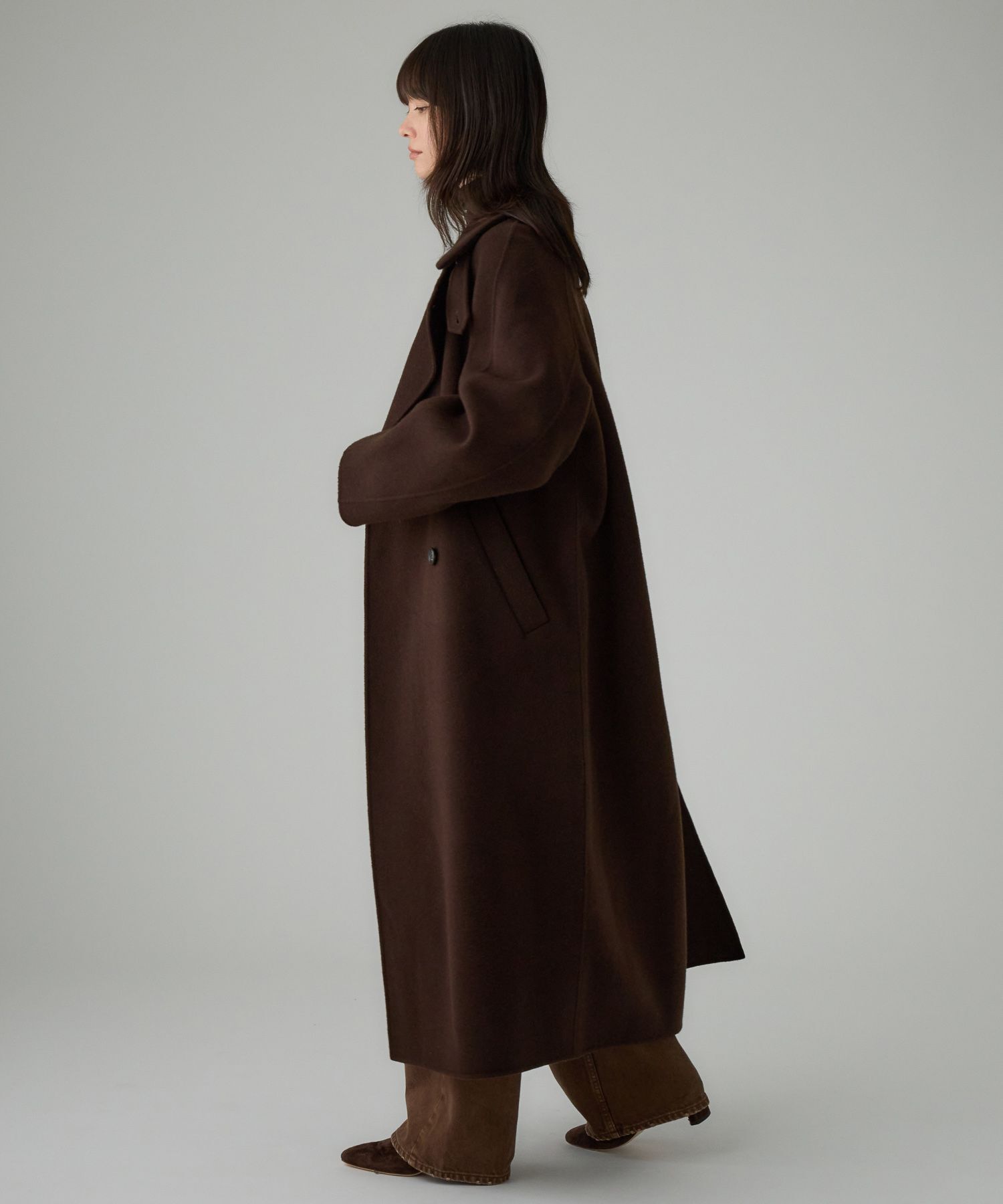  「リバーダブルロングコート」|ステンカラーコート|