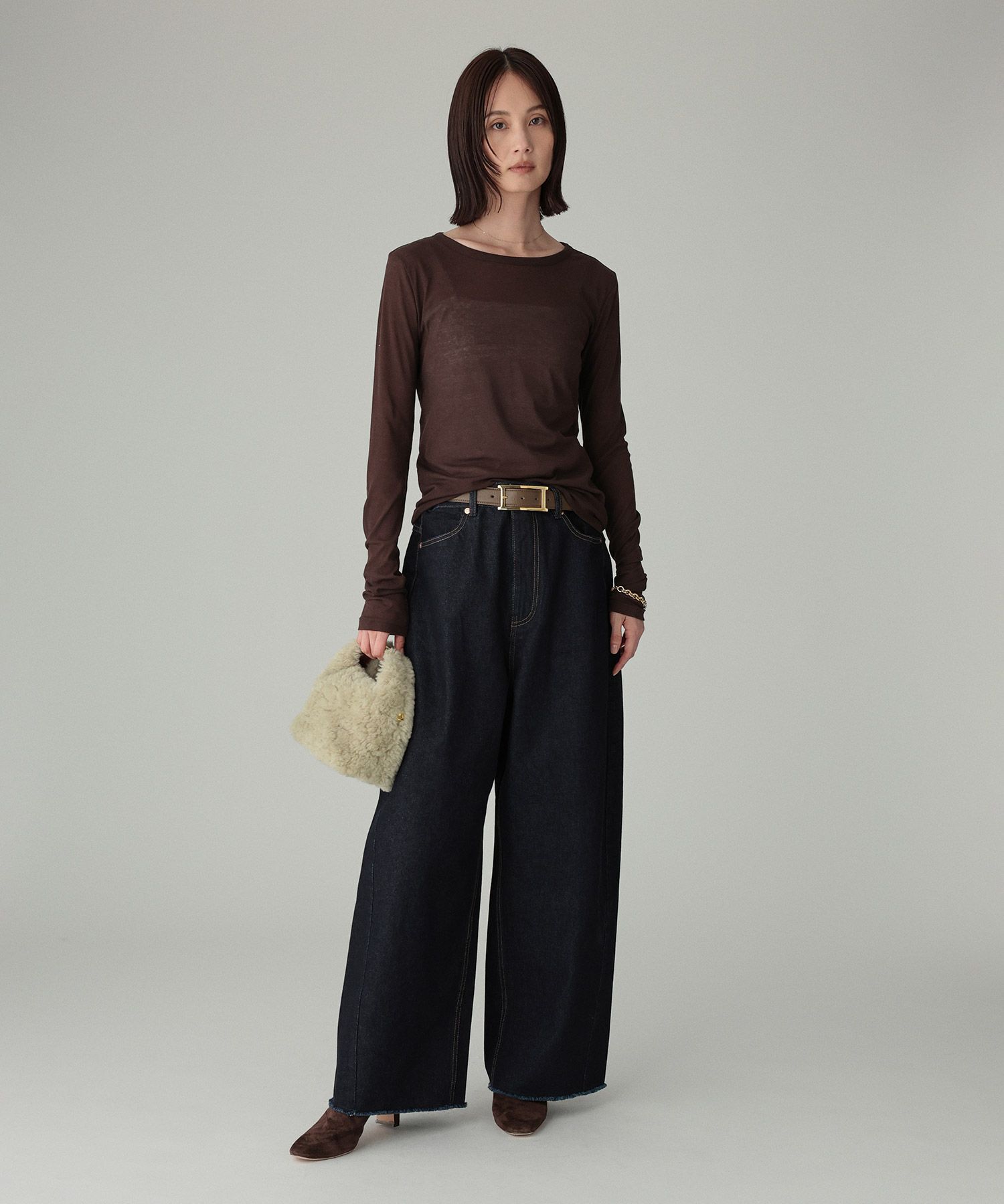 BABYLONE「バレルレッグデニムパンツ」|デニム|