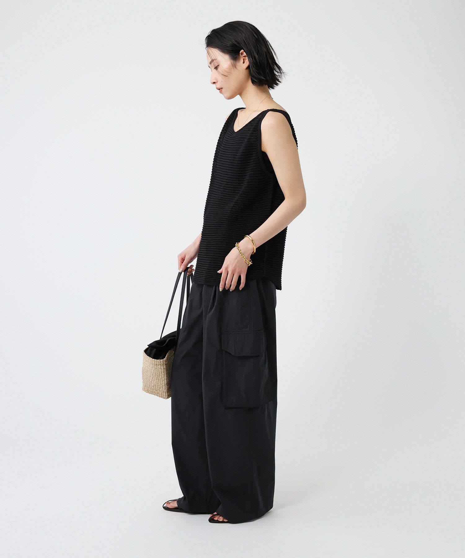 BABYLONE「コットンナイロンカーゴパンツ」|カーゴ|