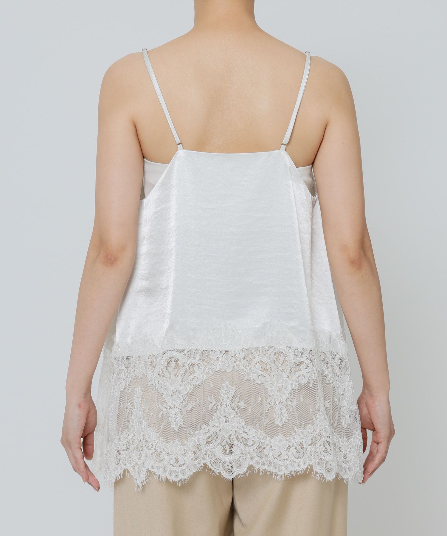 BABYLONE「ヘムレースキャミソール」|キャミソール|