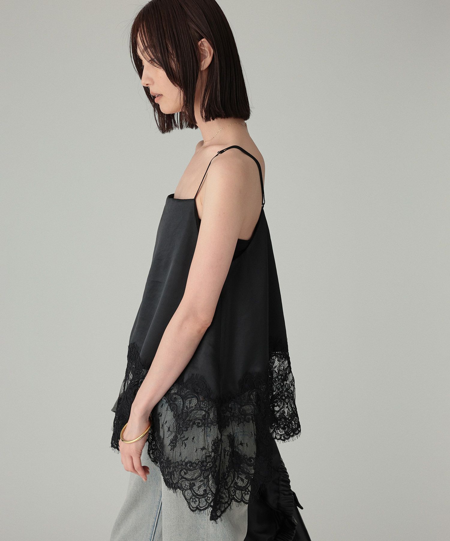 BABYLONE「ヘムレースキャミソール」|キャミソール|