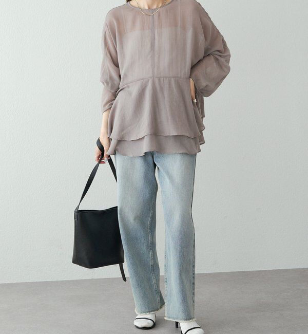  「《リバイバル》【低身長/高身長対応】タテストレッチ足長デニムパンツ」|その他|