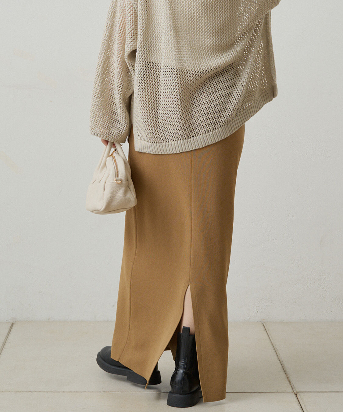  「《新色登場！/リバイバル》【-3kg見え / Du noir】ナロースカート」|スカート|