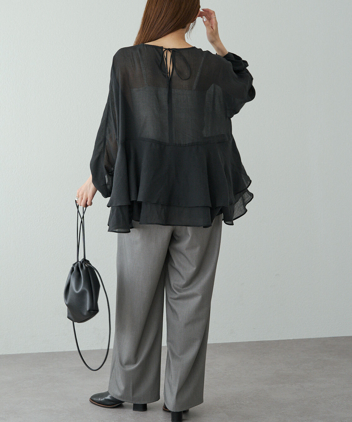  「【新色追加】ツータックウエストゴムストレッチパンツ」|その他|