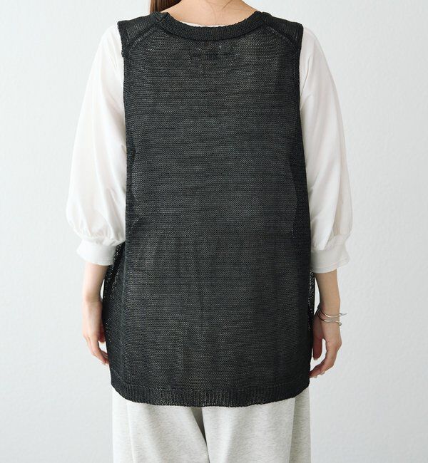  「テープヤーンニットベスト」|ニット・セーター|