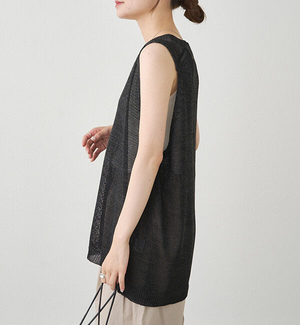  「テープヤーンニットベスト」|ニット・セーター|