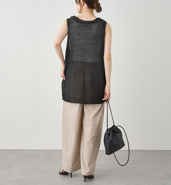  「テープヤーンニットベスト」|ニット・セーター|