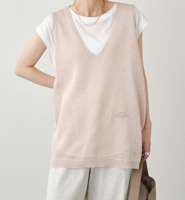  「テープヤーンニットベスト」|ニット・セーター|