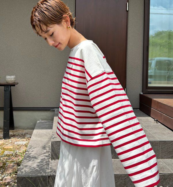  「【@kokiminitaコラボ】パネルボーダーワイドスリーブカットソー」|Tシャツ・カットソー|