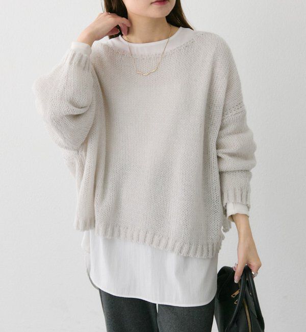  「3Gドロップ天竺ニットプルオーバー」|プルオーバー|
