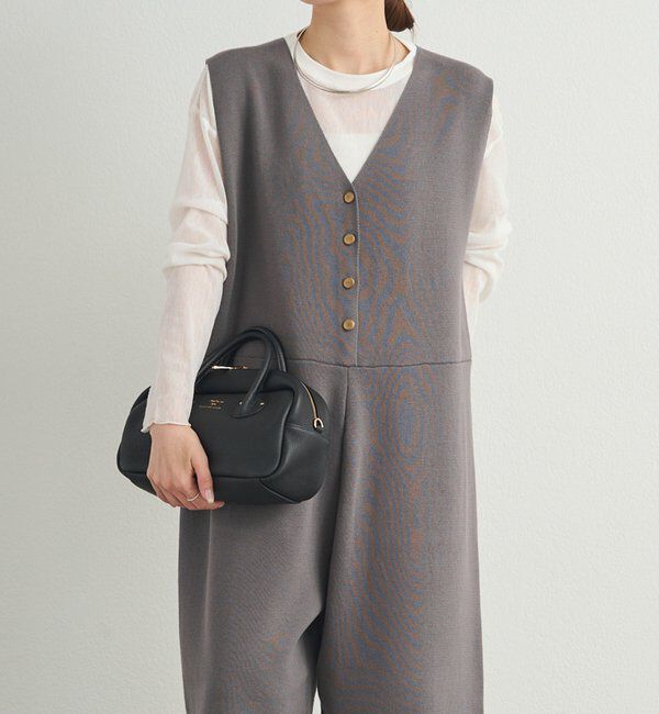  「【セットアップ対応】ニットサロペット」|その他|グレー