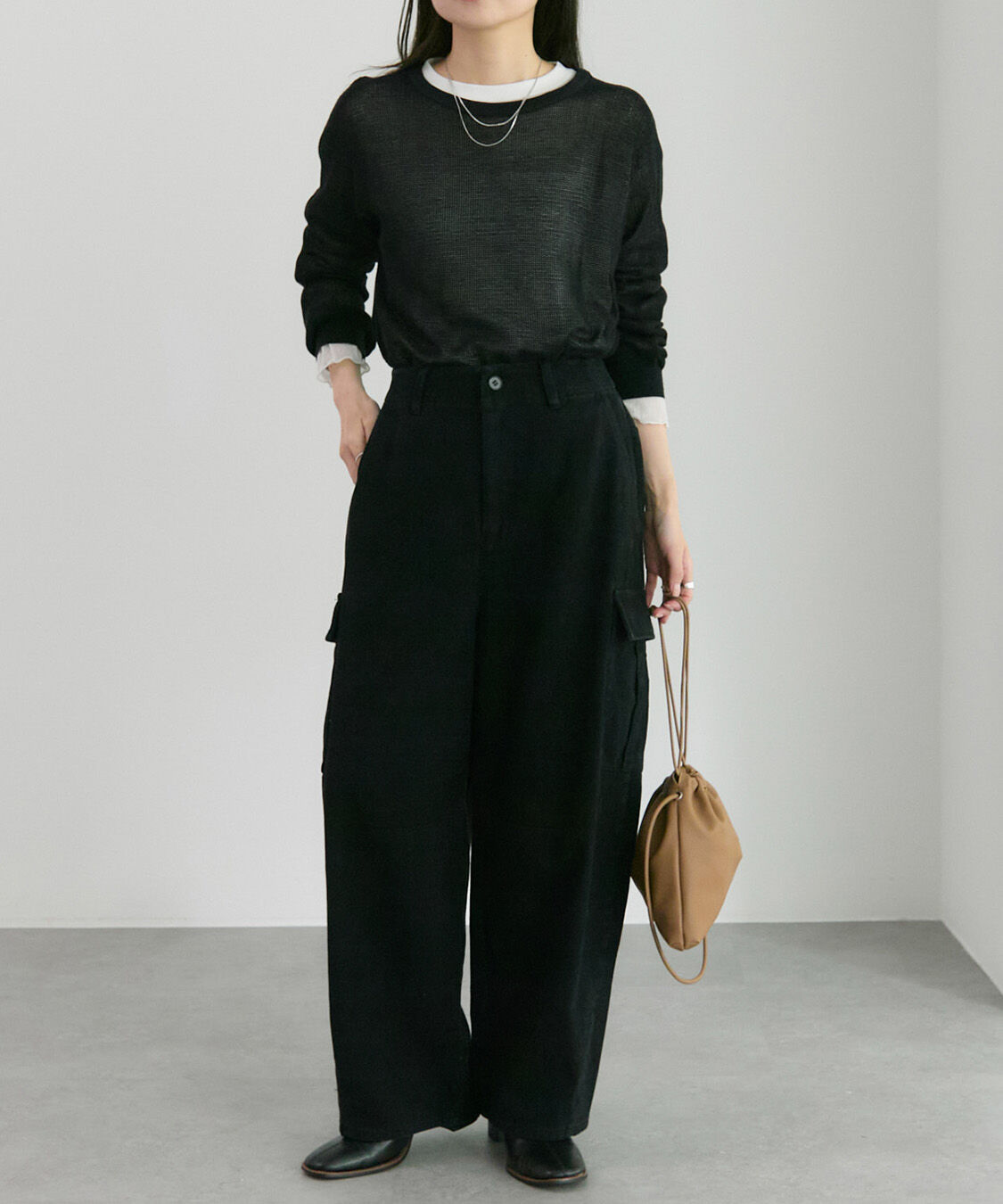  「ヴィンテージライクカーブシルエットカーゴパンツ」|カーゴ|