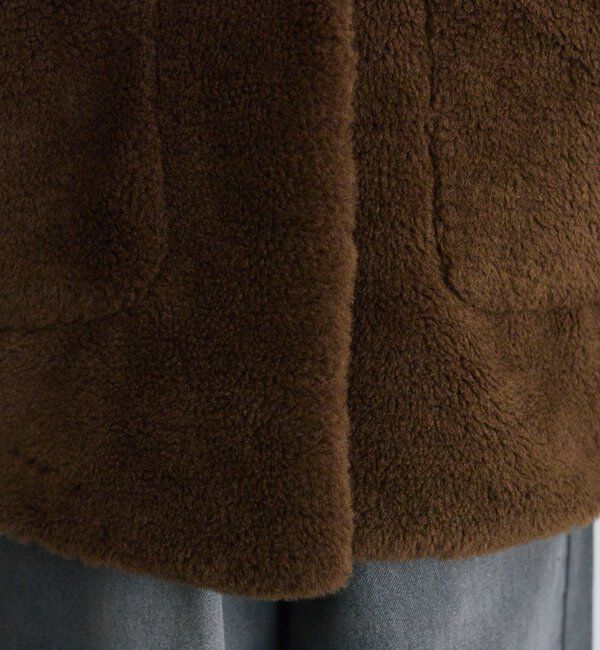  「リサイクルボアノーカラーコート」|ノーカラーコート|