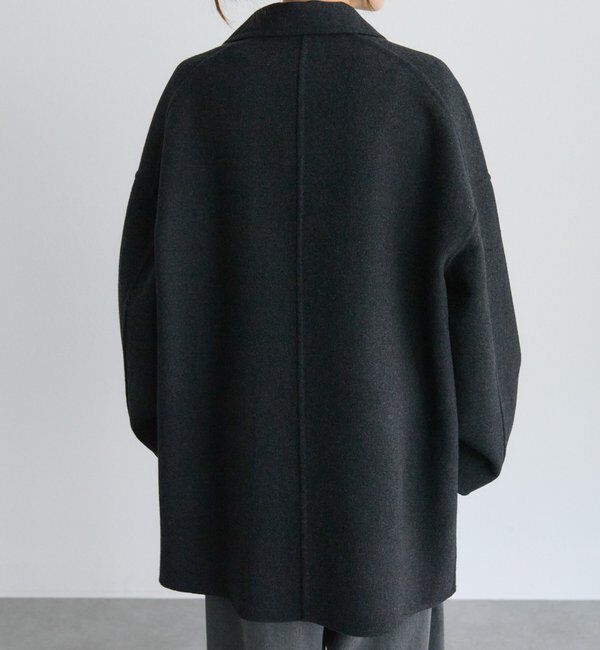  「ハンドメイド風ウール混テーラーコート」|その他|