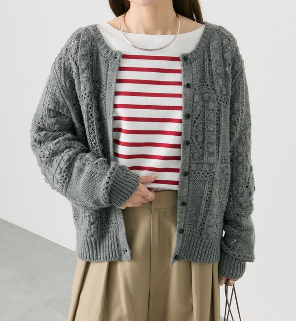 「ポップコーン編み2WAYニット」|ニット・セーター|