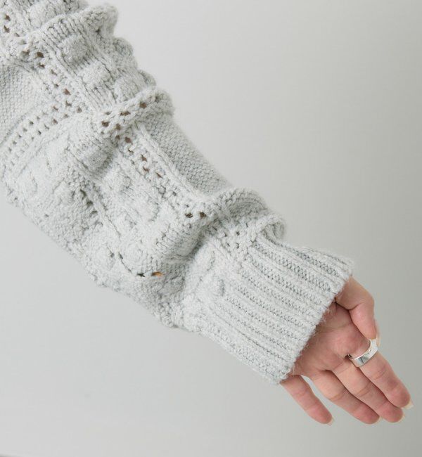  「ポップコーン編み2WAYニット」|ニット・セーター|