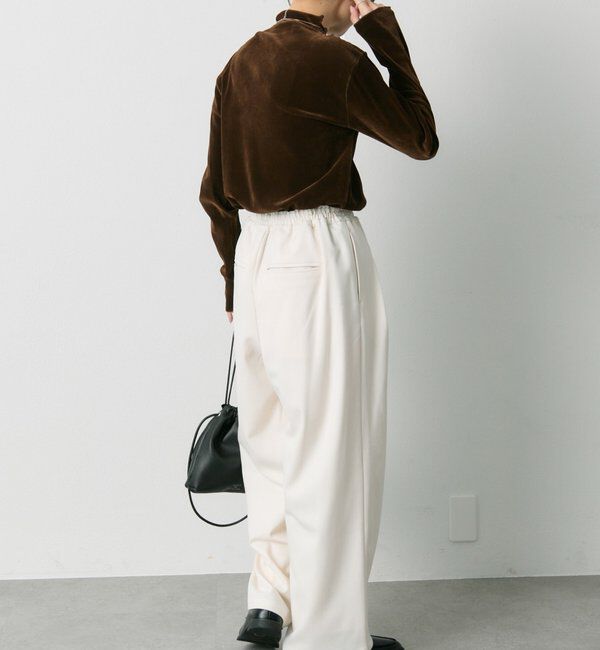  「ウール混ウエストゴムツータックパンツ」|その他|