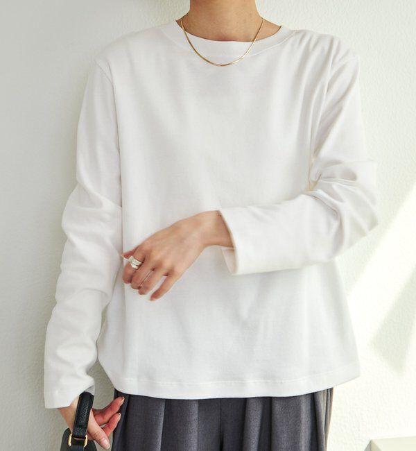  「スムース起毛2WAYヘンリーネックカットソー」|プルオーバー|