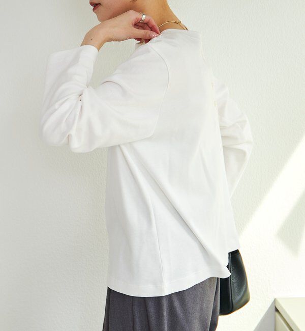  「スムース起毛2WAYヘンリーネックカットソー」|プルオーバー|