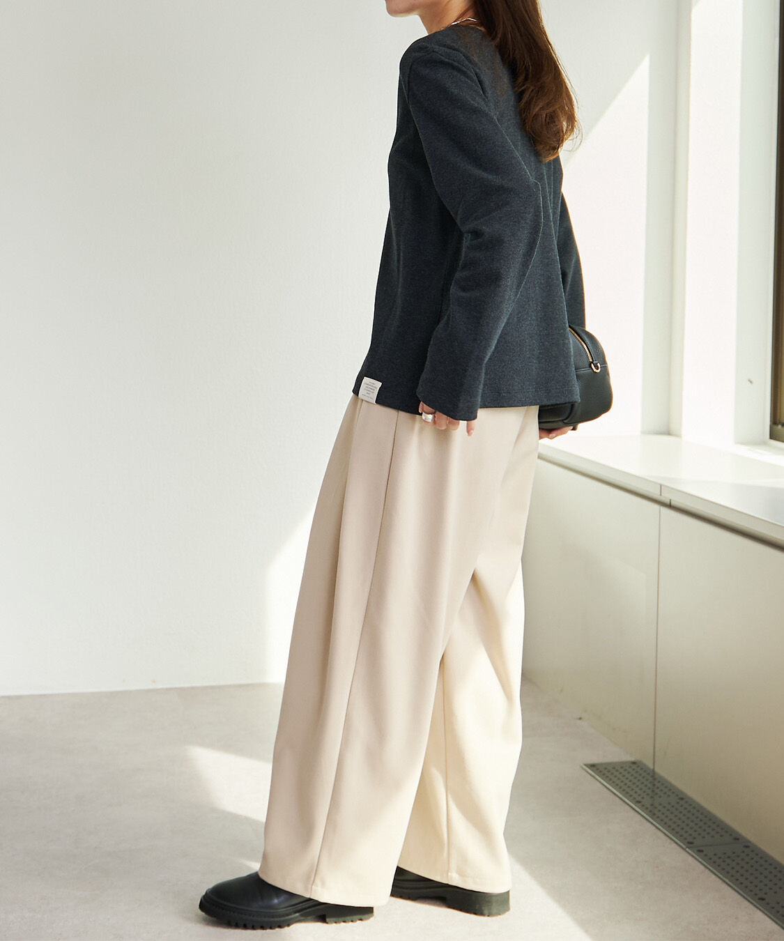  「スムース起毛2WAYヘンリーネックカットソー」|プルオーバー|