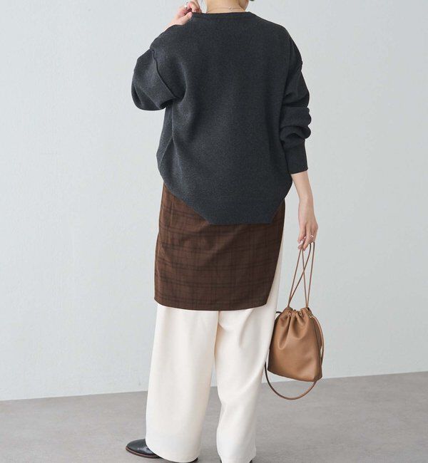  「スウェットライクダブルジャガードニット」|ニット・セーター|