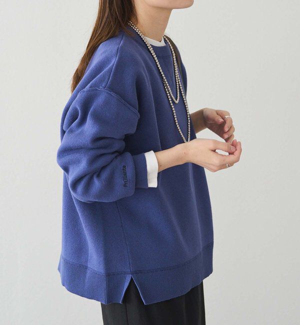  「スウェットライクダブルジャガードニット」|ニット・セーター|