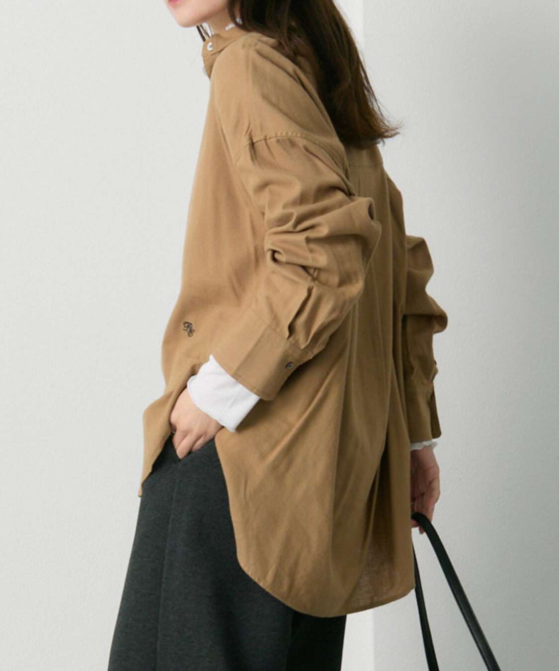  「起毛オーバーシャツブラウス」|シャツ・ブラウス|