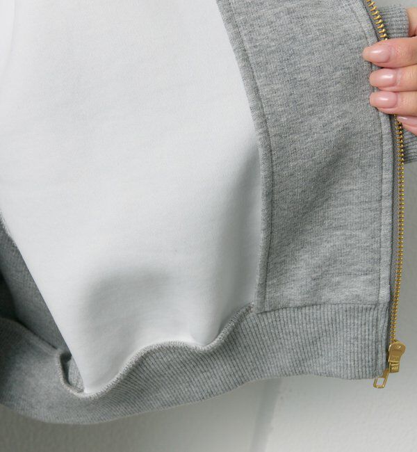  「スムースボンディングサイドリブジップパーカー」|パーカー|