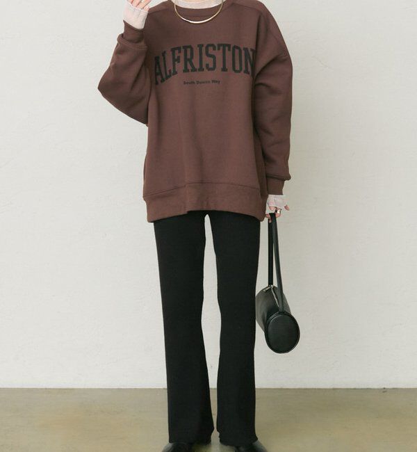  「ロゴプリント裏起毛スウェットプルオーバー」|プルオーバー|