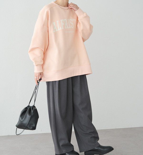  「ロゴプリント裏起毛スウェットプルオーバー」|プルオーバー|