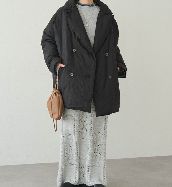  「リサイクルダウンテーラードコート」|ダッフルコート|