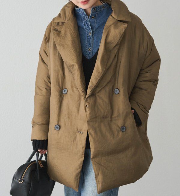  「リサイクルダウンテーラードコート」|ダッフルコート|