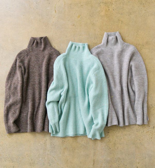  「ネップハイネックニットプルオーバー」|キャミソール|