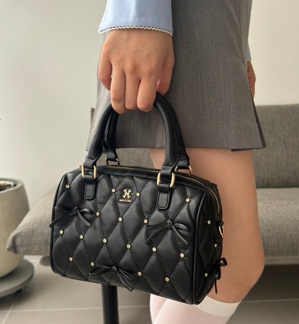  「【リバイバル】リボンビジューボストンバッグ」|ショルダー・メッセンジャー|