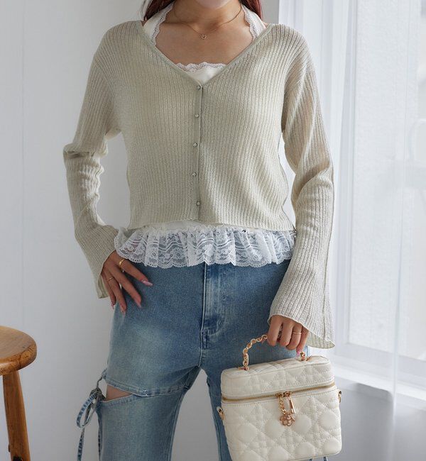  「チャーム付きキルティングバニティバッグ」|ショルダー・メッセンジャー|