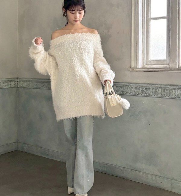  「メリーカールチュニックニット」|ニット・セーター|