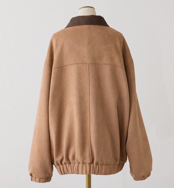  「WEB限定【ロングシーズン活躍！】オーバーサイズ合皮ブルゾン」|ダウンベスト・ベスト|