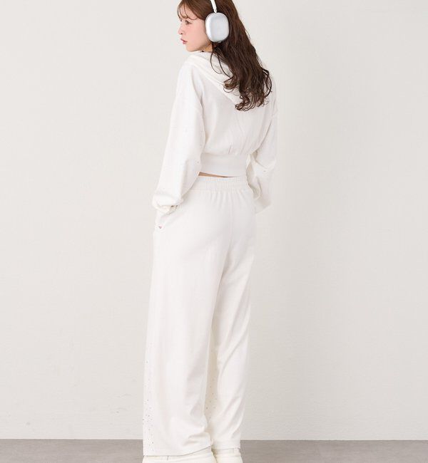  「セットアップ対応／裾ビジューカットパンツ」|その他|