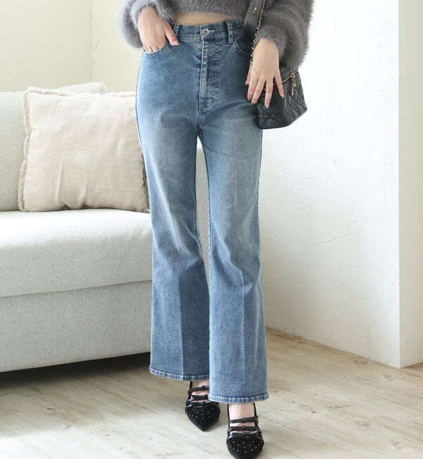  「美脚フレアデニムパンツ」|その他|
