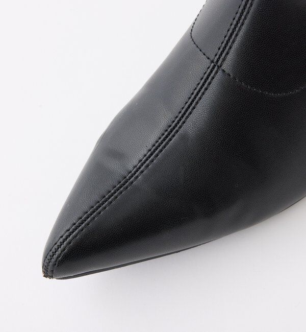  「【リボン取り外し可能】ポインテッドストレッチブーツ」|その他|