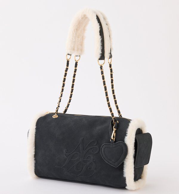  「フェイクムートンエンボスバッグ」|ショルダー・メッセンジャー|