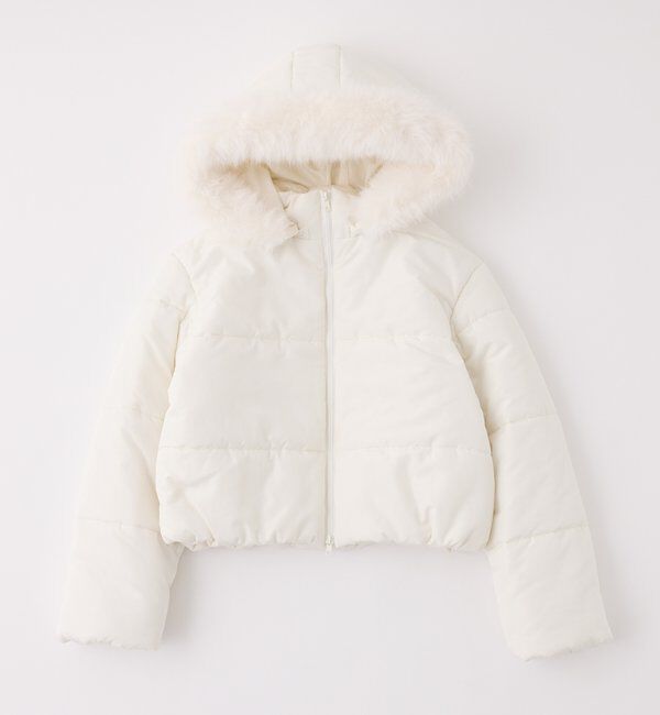  「ファー付きショートフェイクダウン」|ダウンベスト・ベスト|