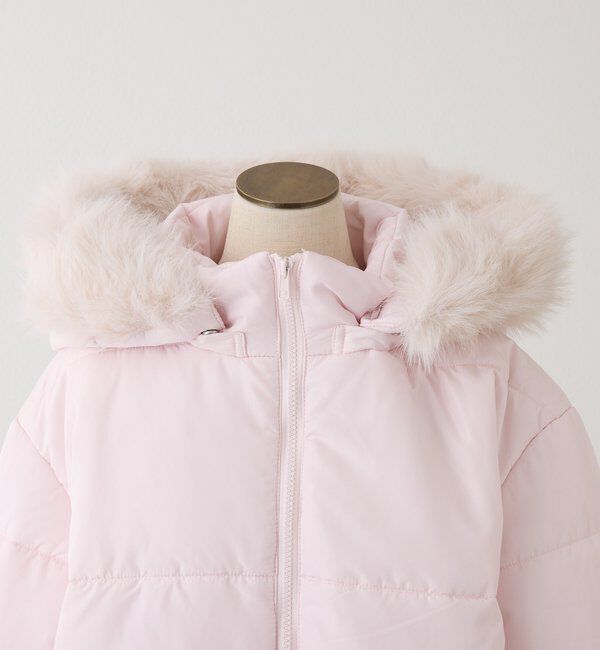  「ファー付きショートフェイクダウン」|ダウンベスト・ベスト|