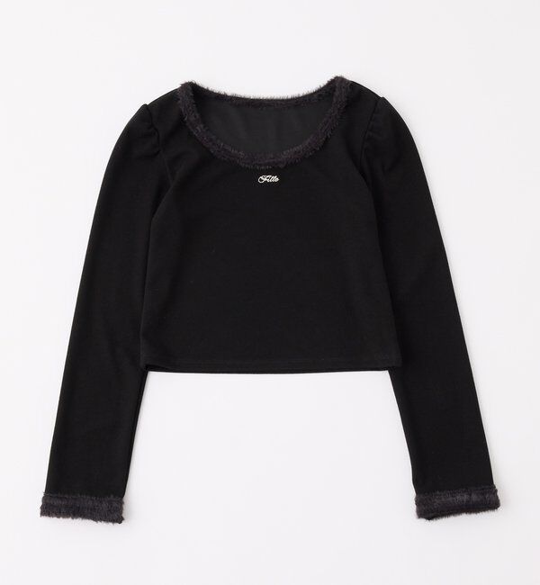  「フェザーシュシュ付きトップス」|プルオーバー|